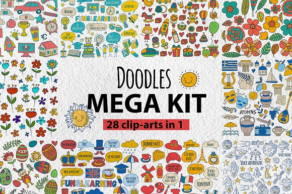 [Сreativemarket] Doodle Mega Kit_0.png